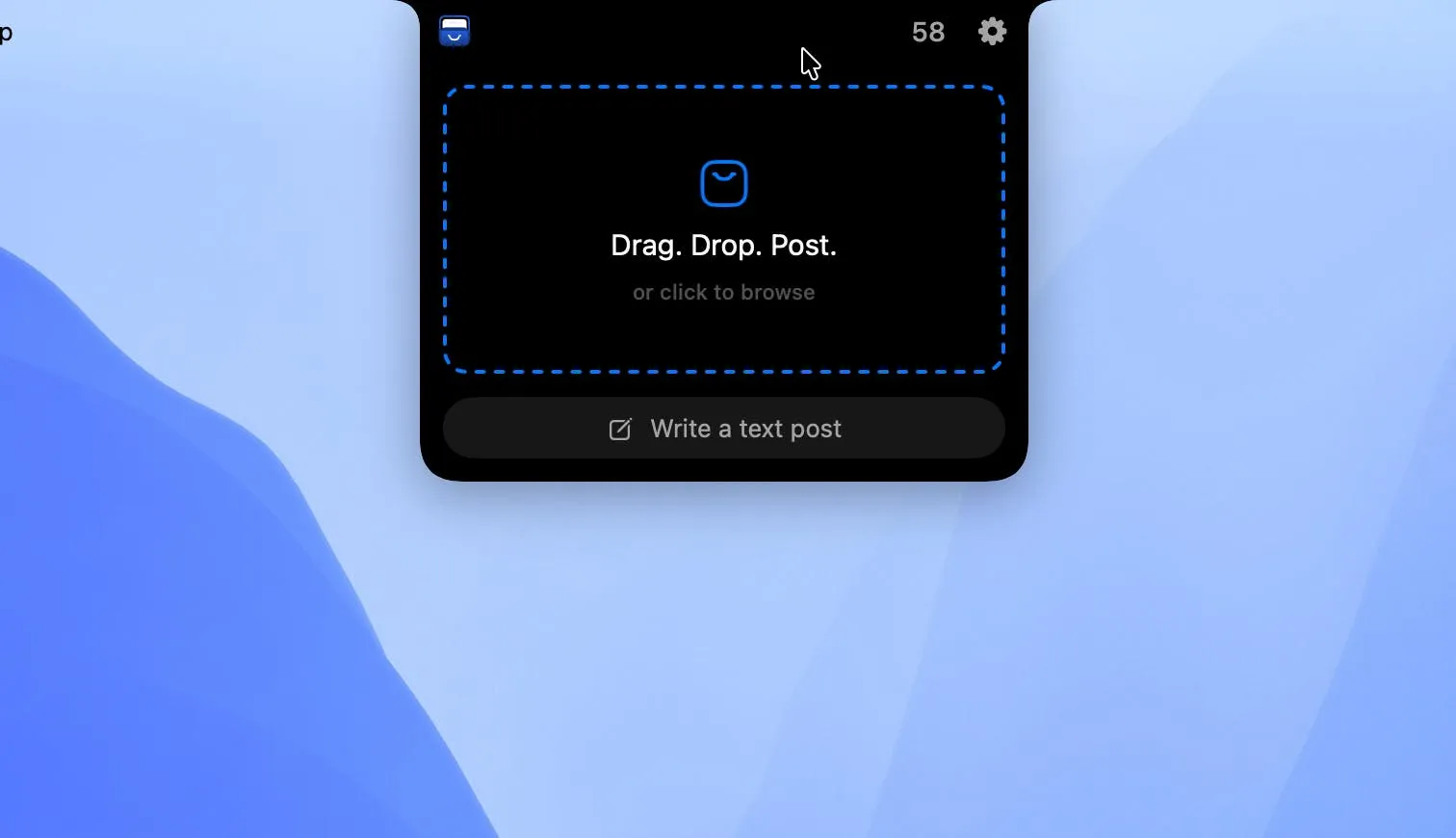 PostBox: Turn Your MacBook Notch Into a Multi-Platform Publishing Tool for Designers