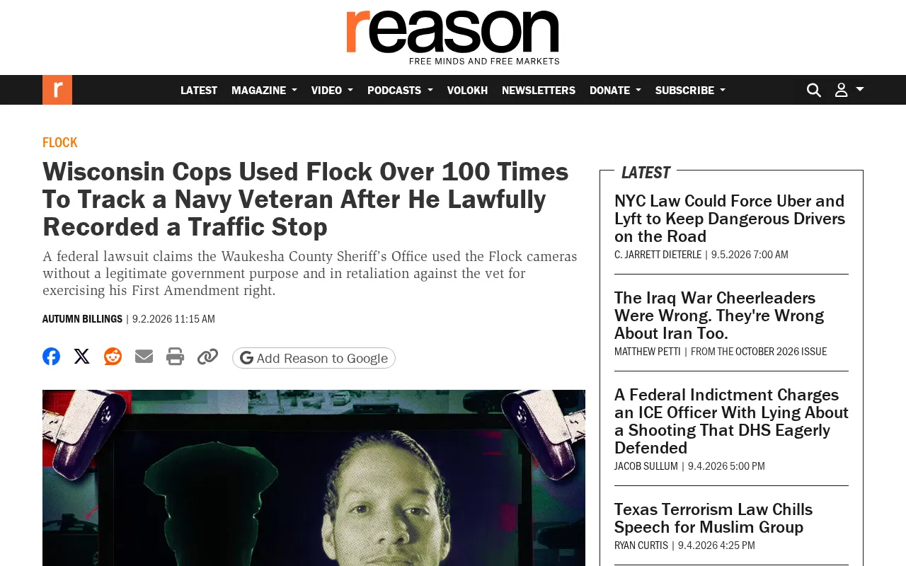 The Flock License Plate Reader Abuse Case: The Privacy Crisis Behind 100+ Surveillance Hits on a Veteran