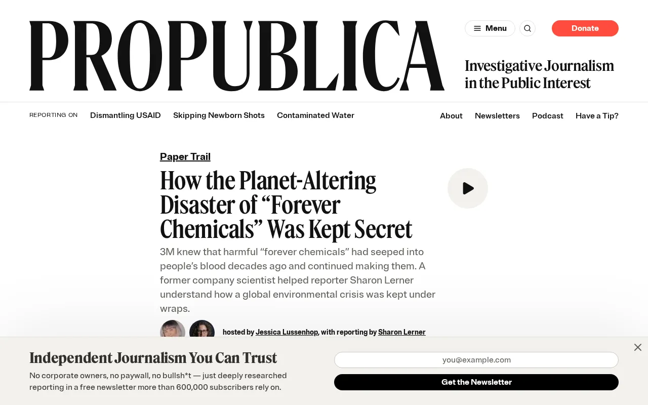The Truth About PFAS 'Forever Chemicals': How 3M Concealed Decades of Contamination