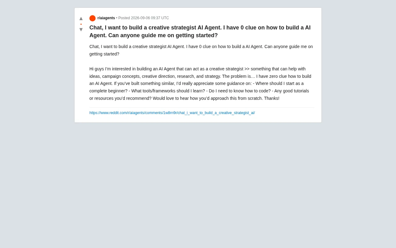 AI Agent Beginner's Guide: Building a Creative Strategy Intelligent Assistant from Scratch