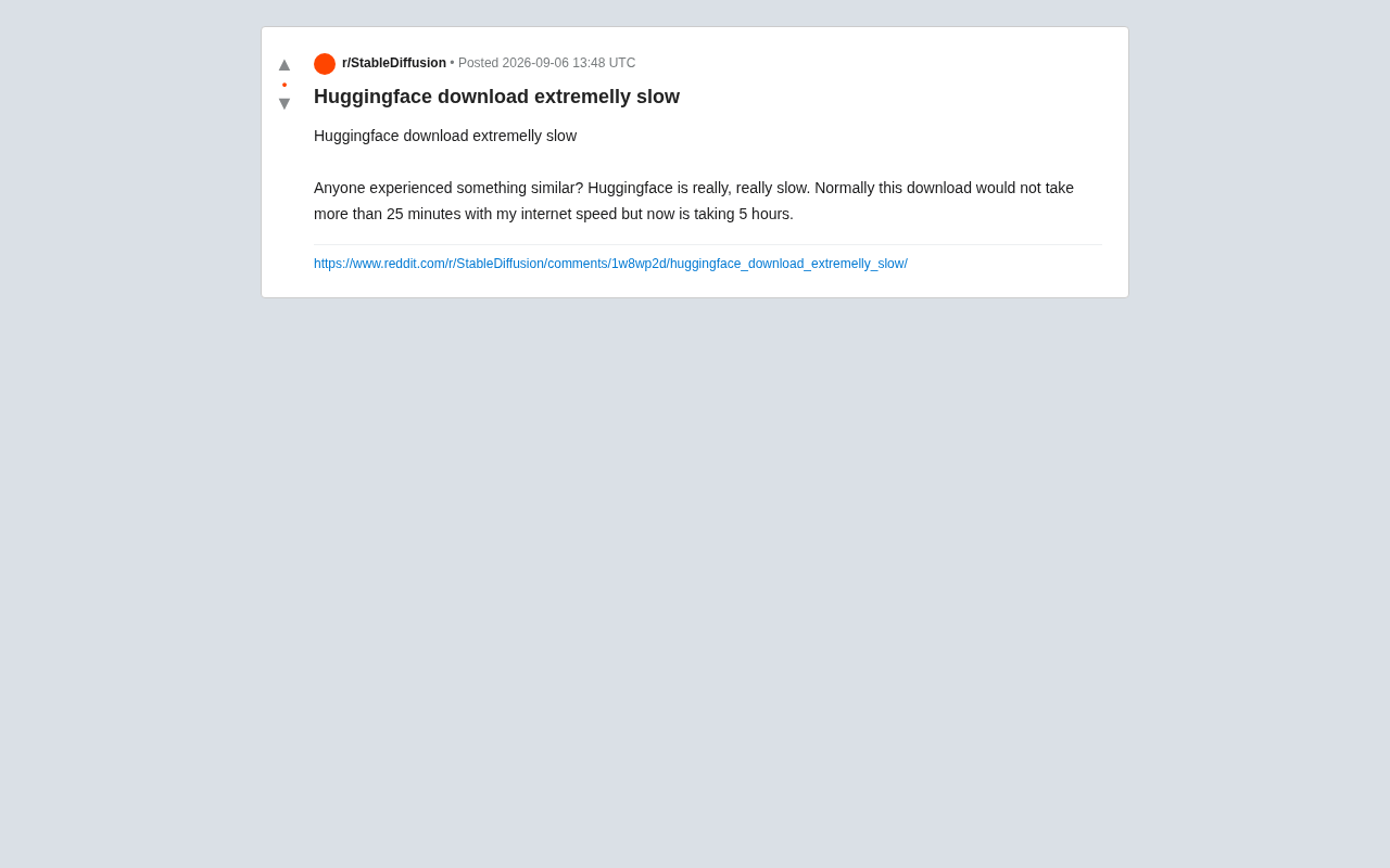reddit source: Huggingface download extremelly slow