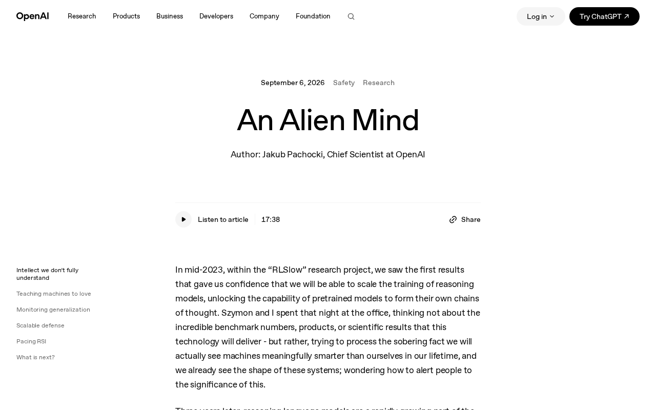 OpenAI's Chief Scientist Warns: AI Is Increasingly Becoming an 'Alien Intelligence'