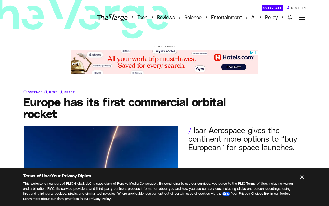 Europe's First Commercial Orbital Rocket Reaches Orbit: Isar Aerospace Spectrum Reshapes the Space Landscape