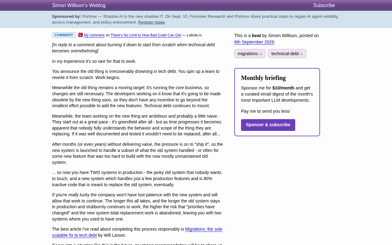 rss source: There's No Limit to How Bad Code Can Get
