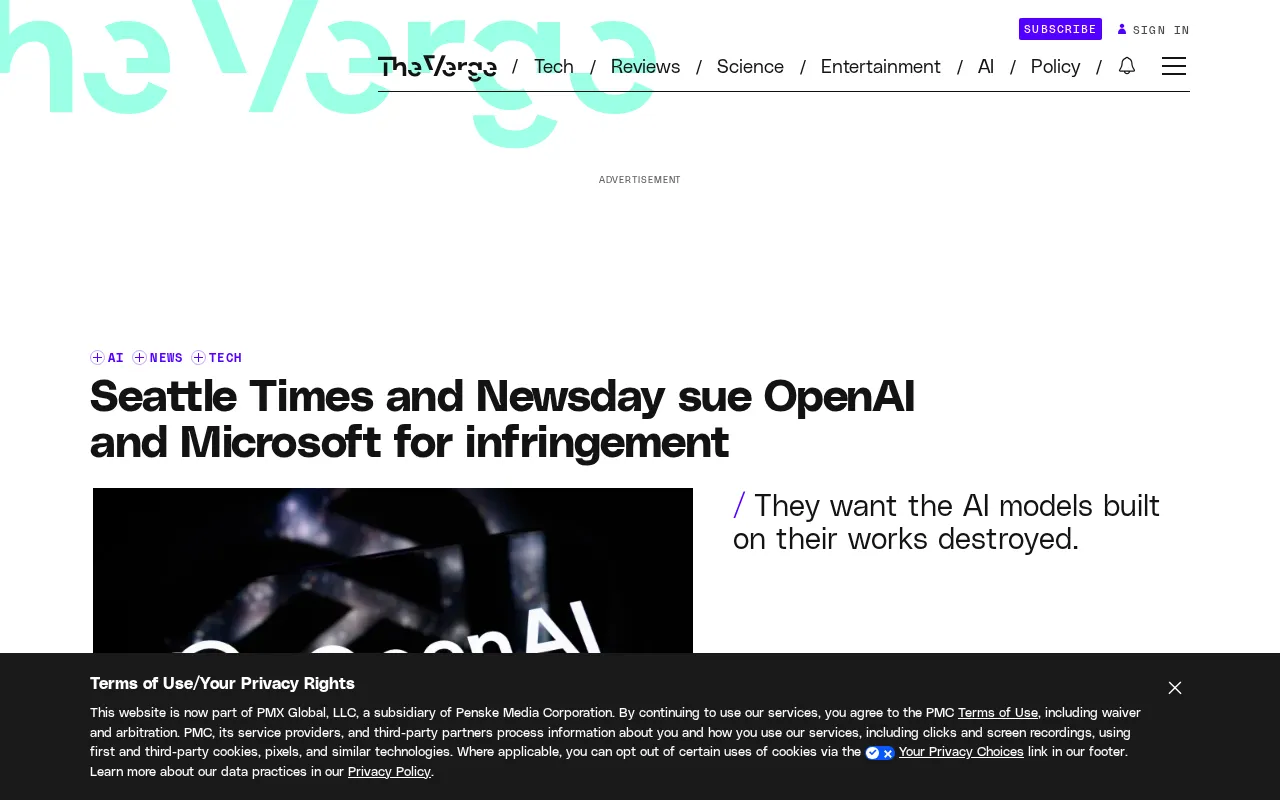 Seattle Times Sues OpenAI: The AI Copyright Litigation Wave Reaches New Heights