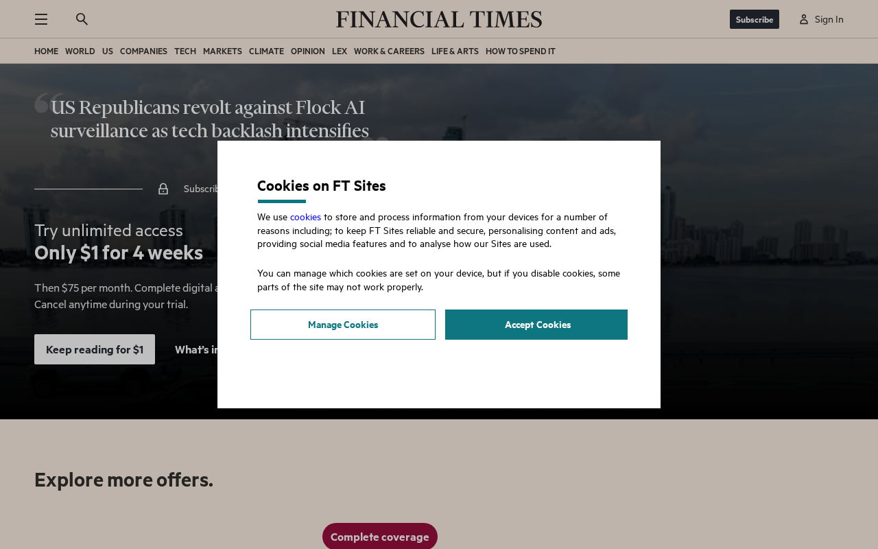 hackernews source: US Republicans revolt against Flock AI surveillance as backlash intensifies