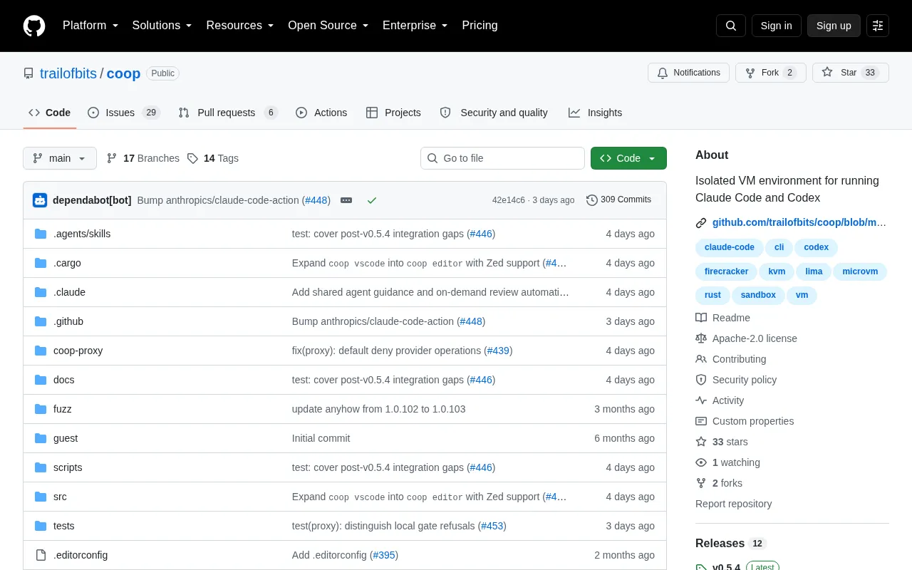 Coop: A Secure Isolated VM Environment for Claude AI Code Execution