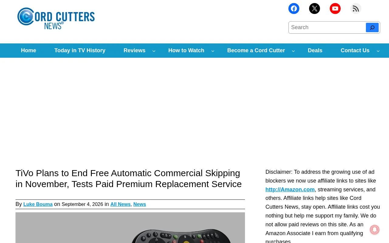 TiVo ad-skipping charging controversy