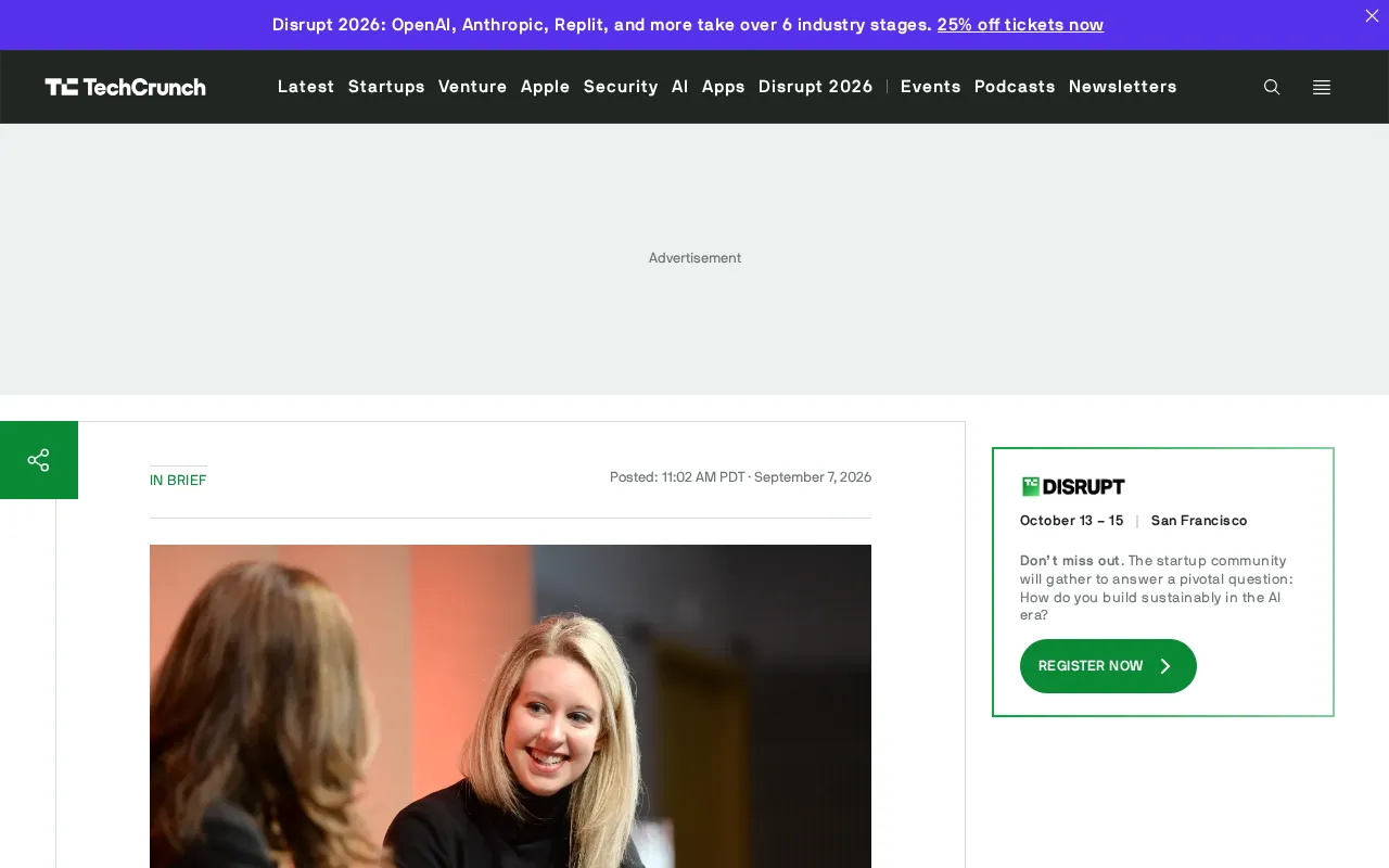 rss source: A secret new Elizabeth Holmes documentary stuns Telluride