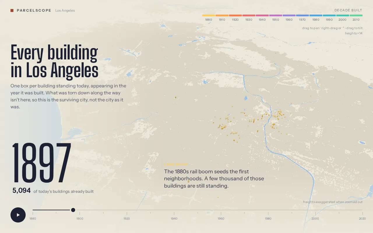 ParcelScope: Visualizing 146 Years of Los Angeles Urban Growth Through Data