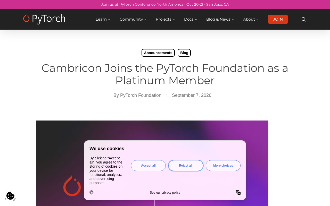 PyTorch基金会官宣截图