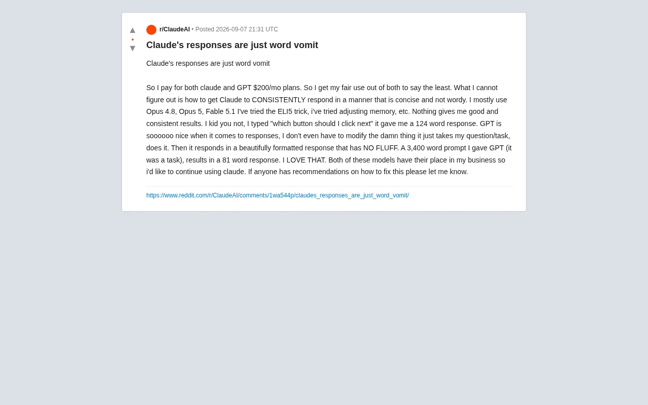 Is Claude Too Verbose? A Paying User's Real-World Comparison With GPT-4