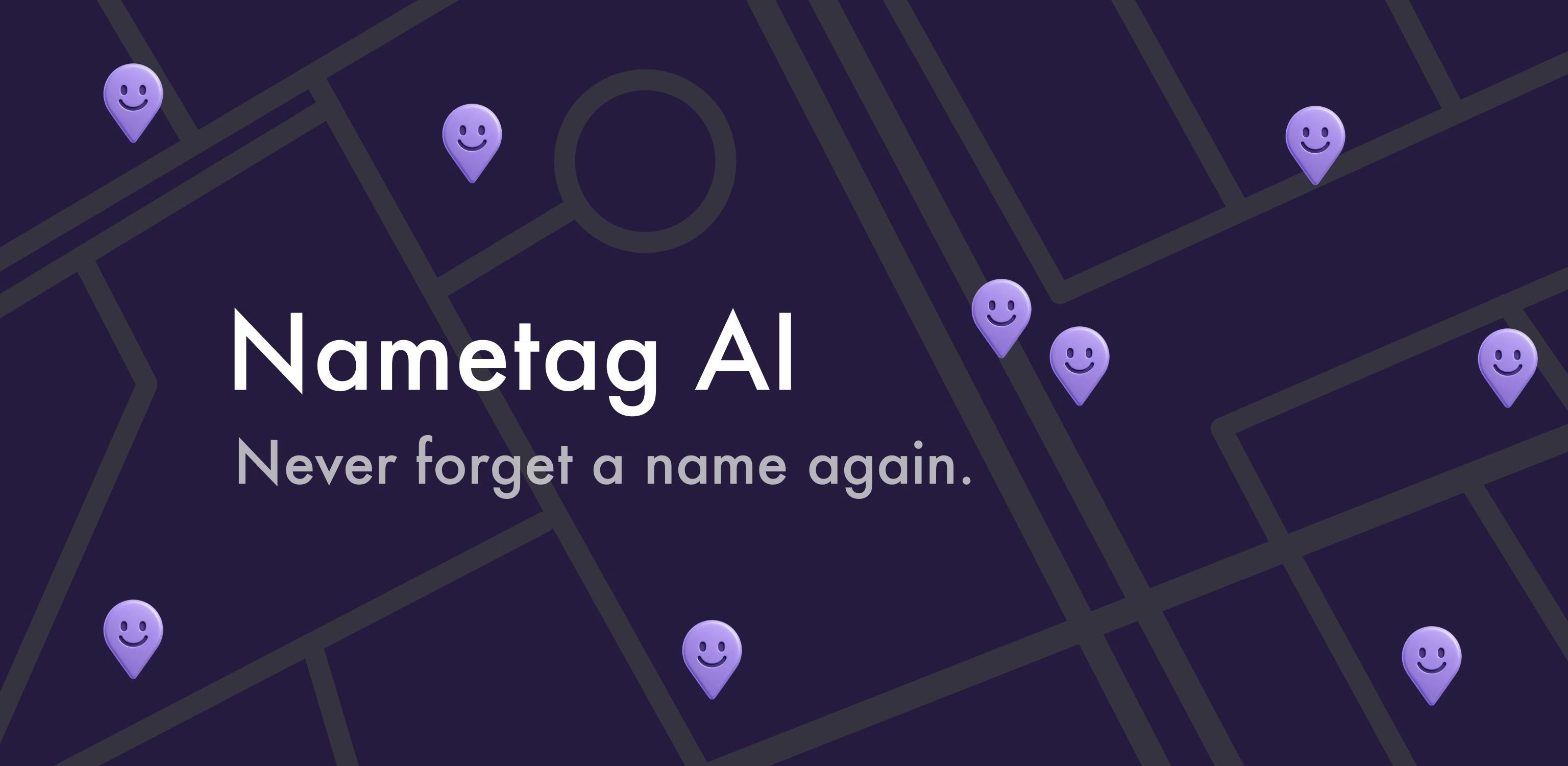 Nametag app interface