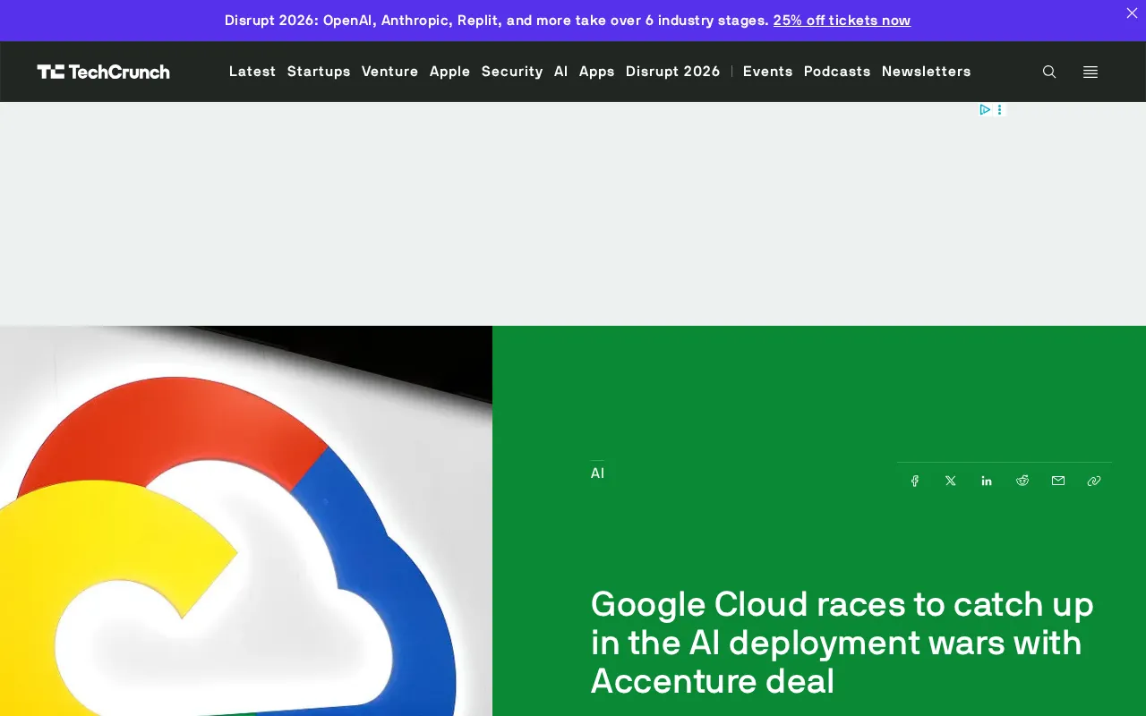 Google Cloud Teams Up with Accenture: A Critical Battle in the Enterprise AI Deployment Wars