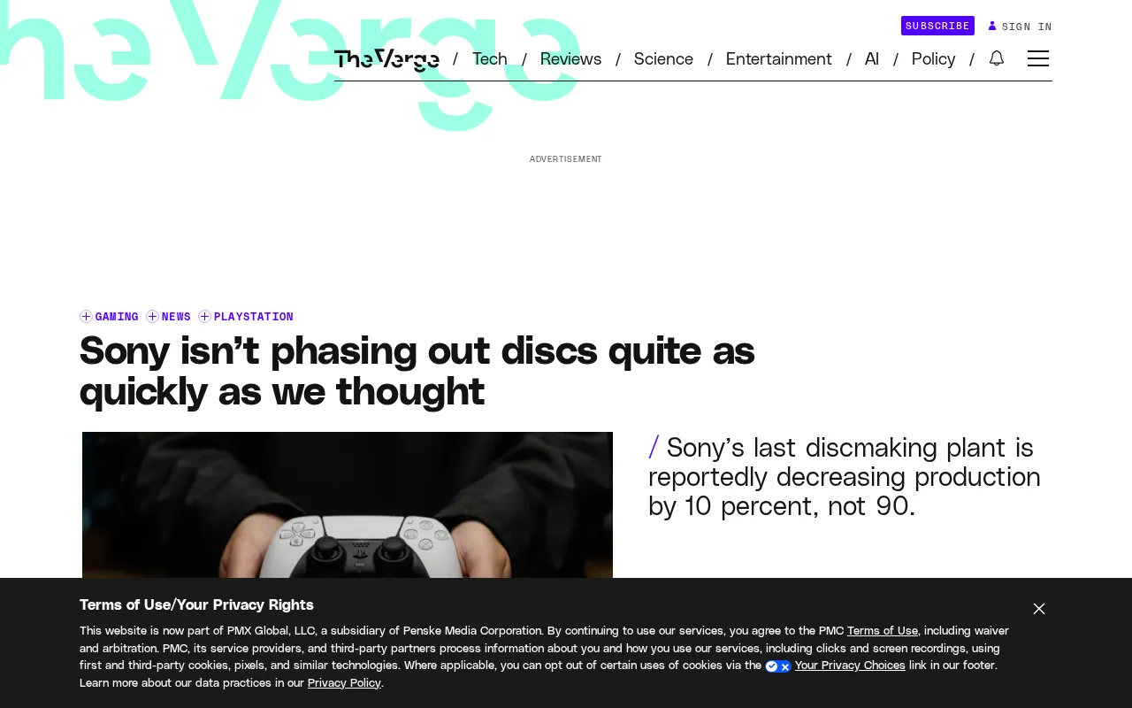 Sony Slows Disc Phase-Out But the Destination Hasn't Changed: Full Digital Shift by 2028