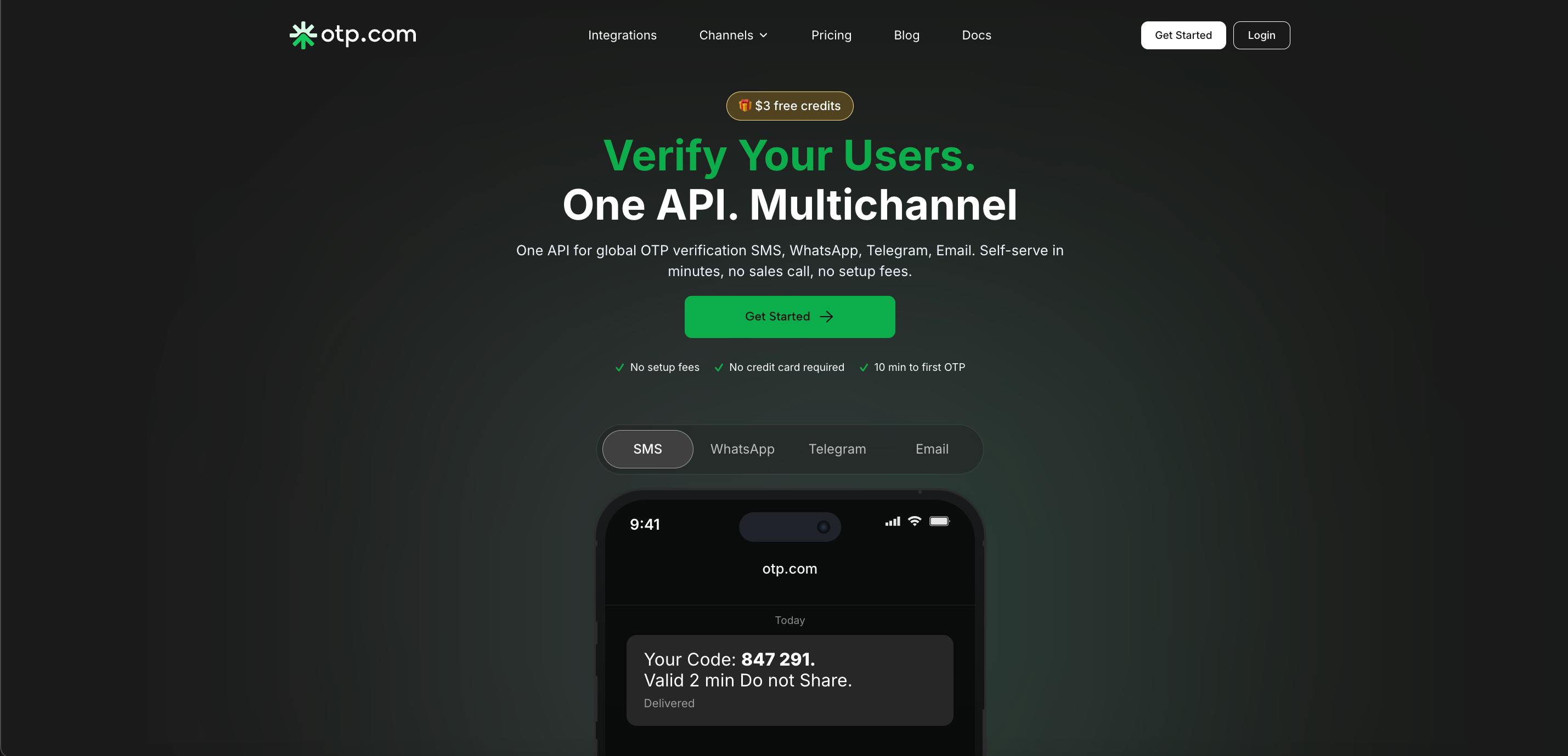 OTP.com Product Hunt 页面