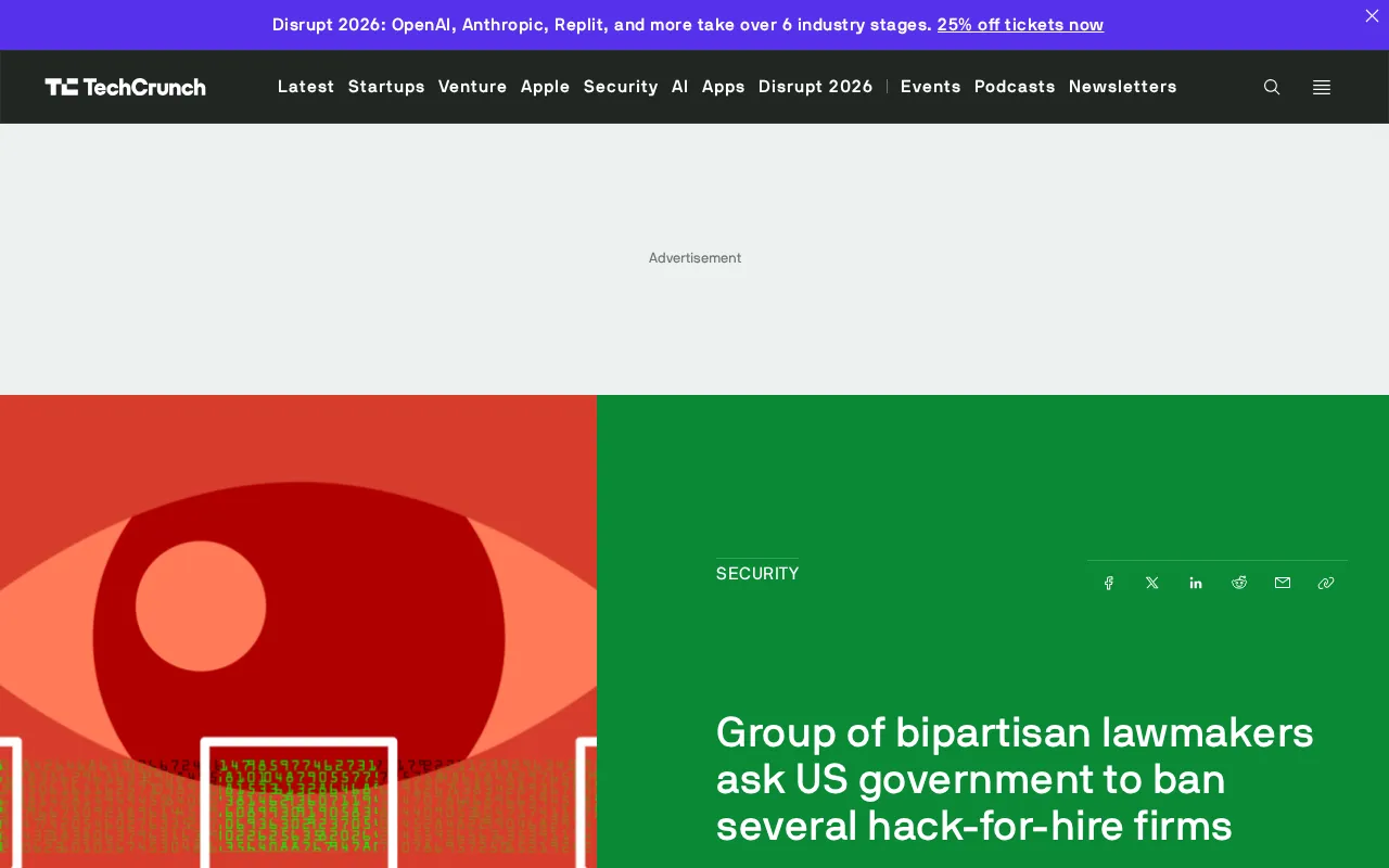 U.S. Lawmakers Issue Bipartisan Call to Ban Hack-for-Hire Companies