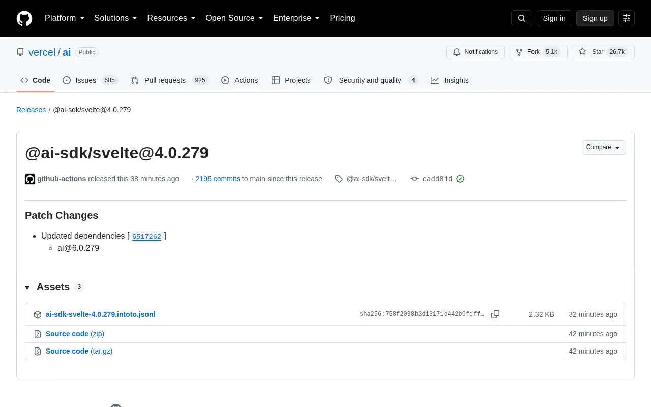 Vercel AI SDK Svelte Package Deep Dive: Architecture Design and Development Practices