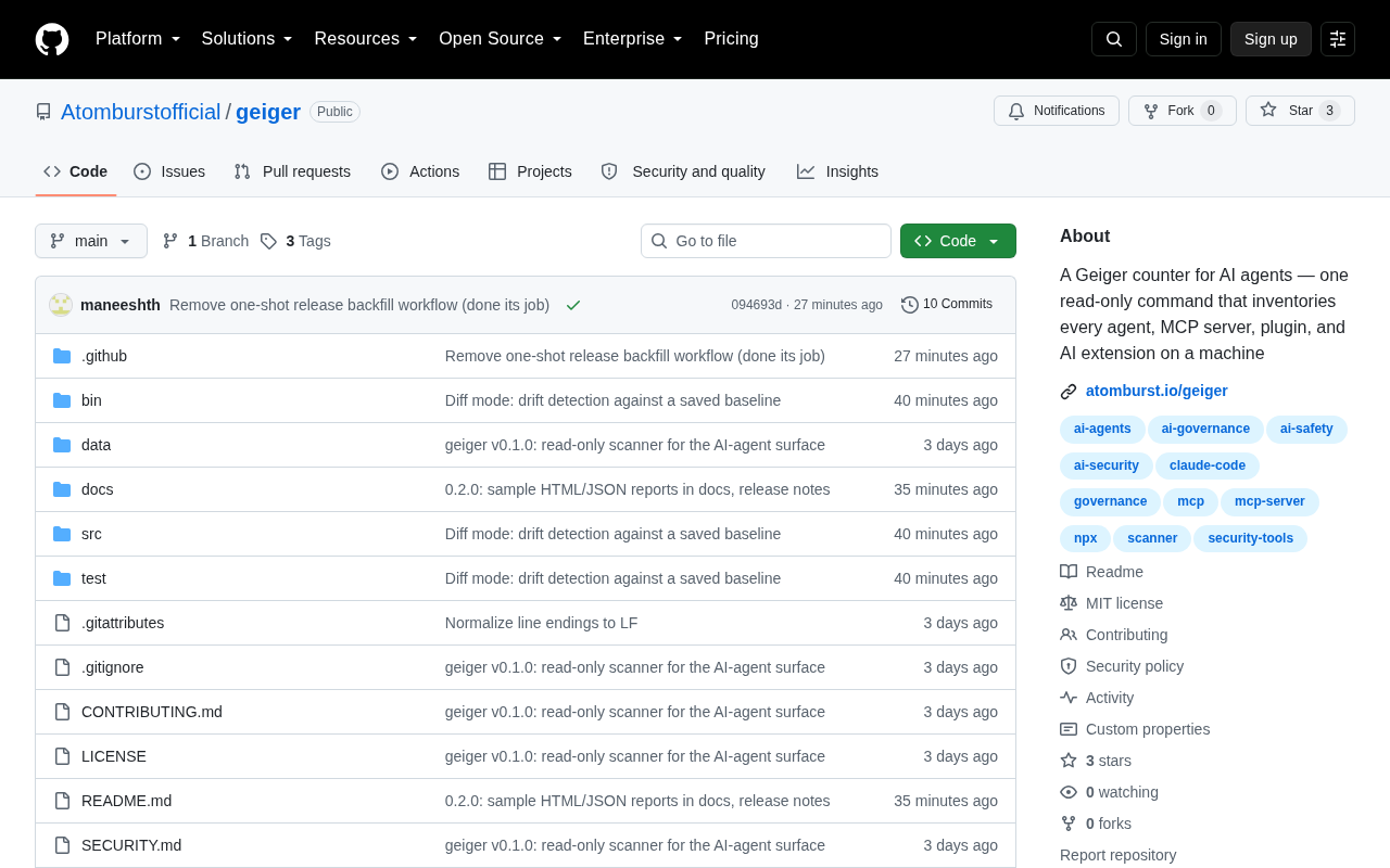 Geiger: A Deep Dive into AI Agent Behavior Monitoring