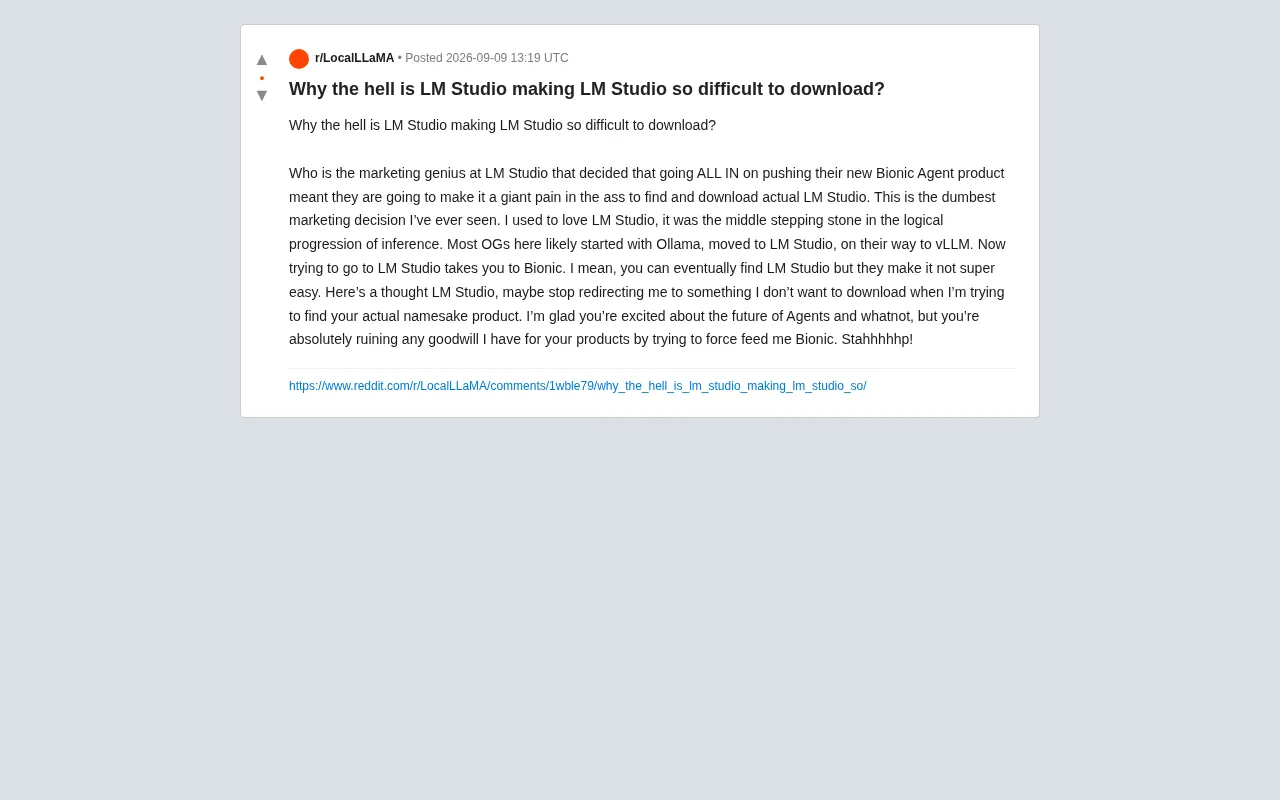 LM Studio's Aggressive Push for Bionic Sparks Backlash: The Strategic Pivot Dilemma Facing Local AI Inference Tools