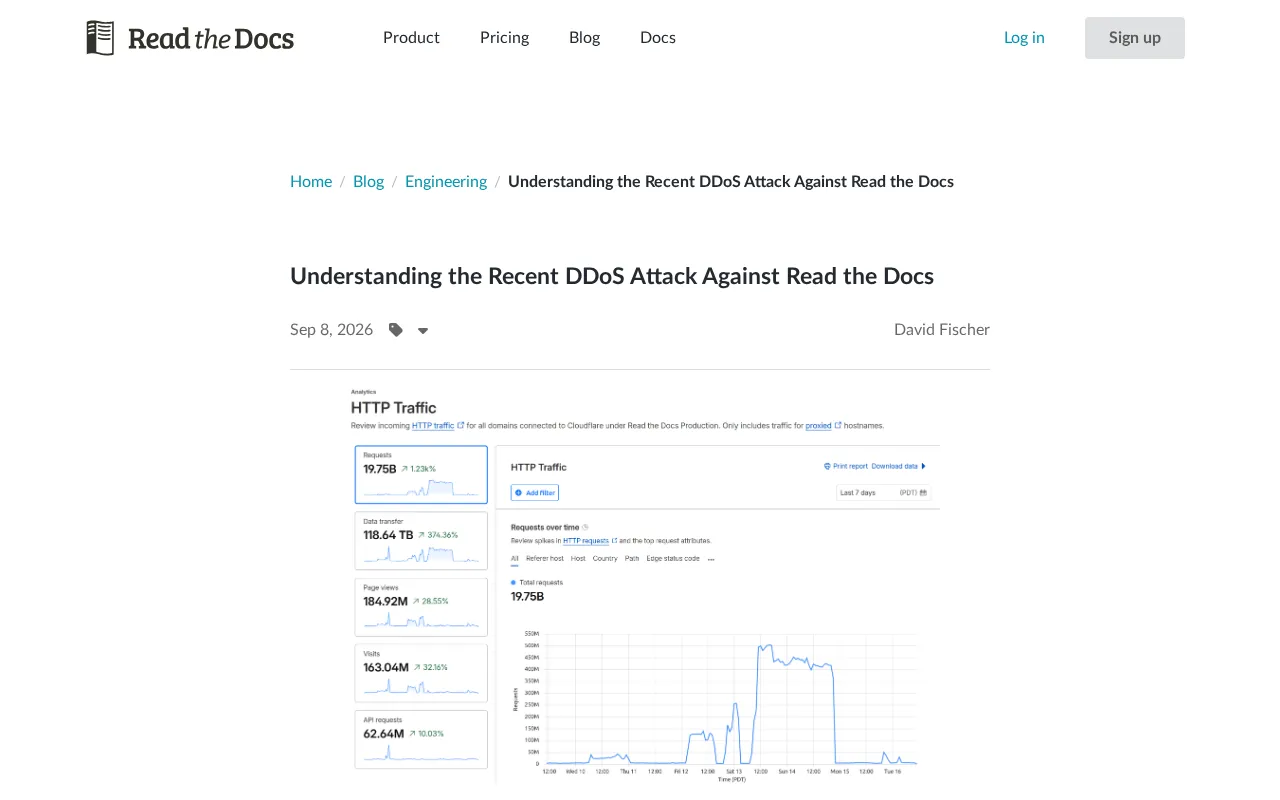 Deep Dive: The DDoS Attack on Read the Docs