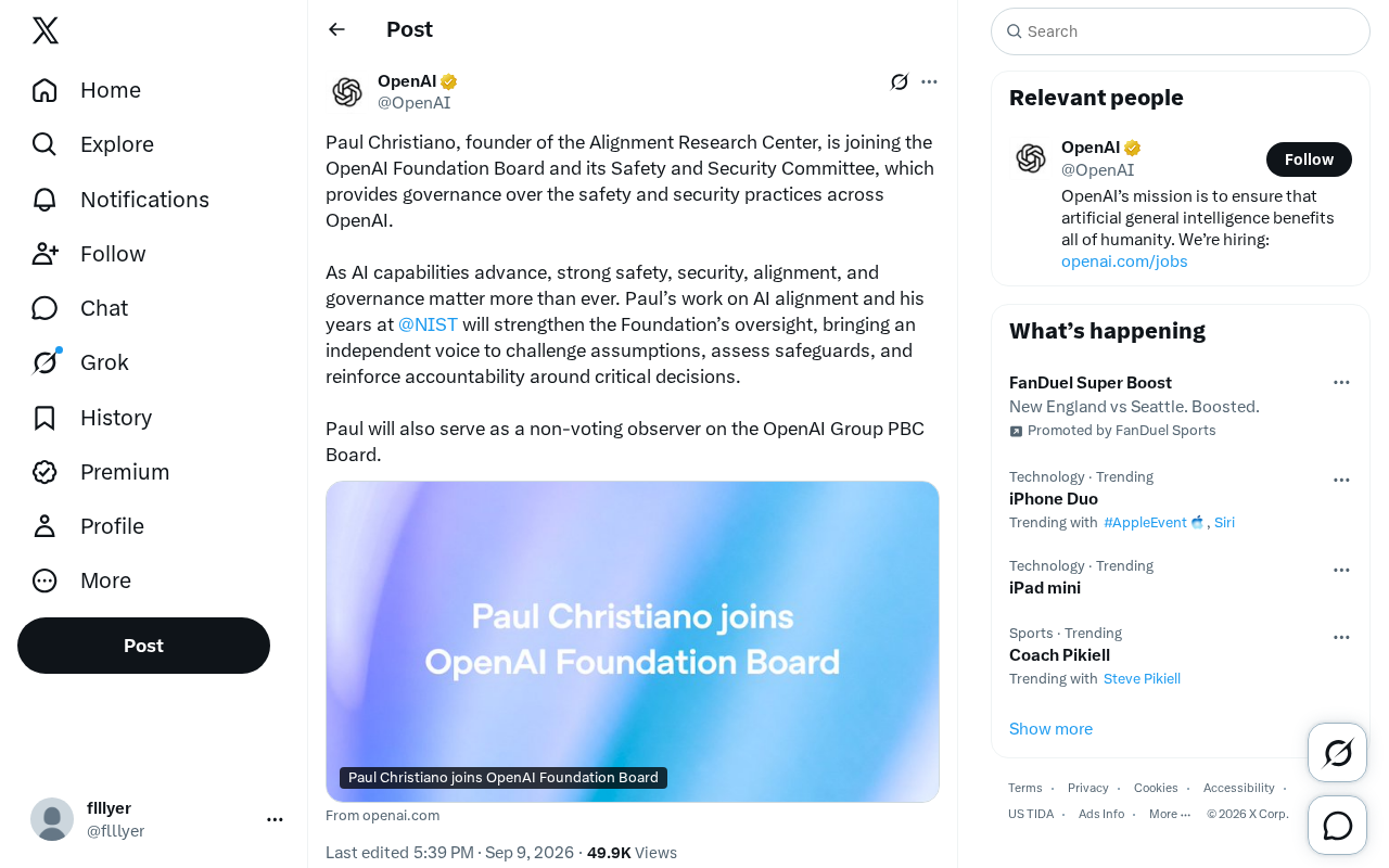 Paul Christiano加入OpenAI董事会:AI对齐研究如何影响治理