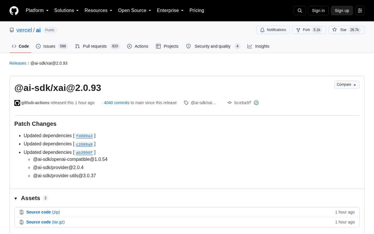 rss source: @ai-sdk/xai@2.0.93
