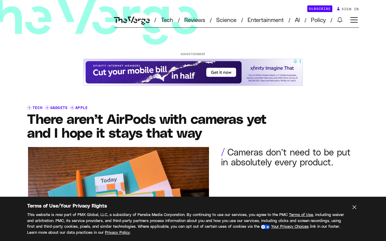 AirPods Without Cameras: Privacy Restraint Over Technological Excess