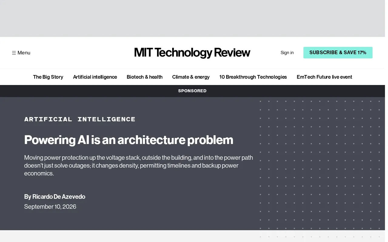 The AI Compute Power Dilemma: The Power Supply Bottleneck Is an Architecture Problem, Not a Generation Problem