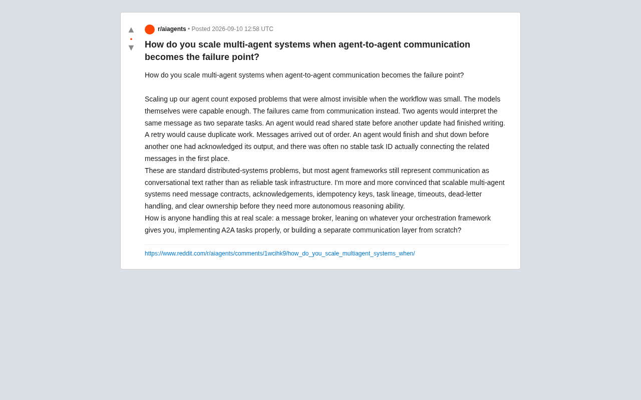 多智能体系统扩展瓶颈:Agent通信才是真正难题