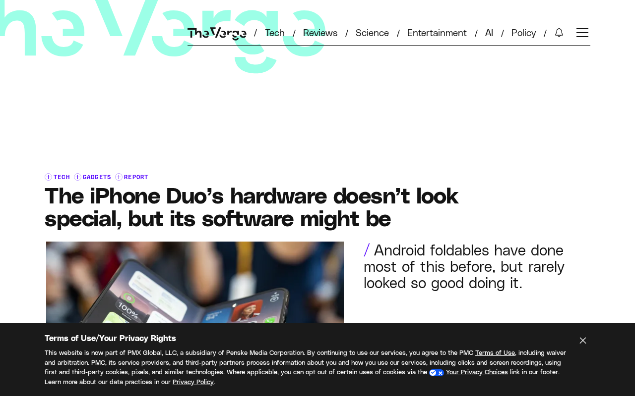 iPhone Duo深度解析:软件体验能否成为折叠屏破局关键