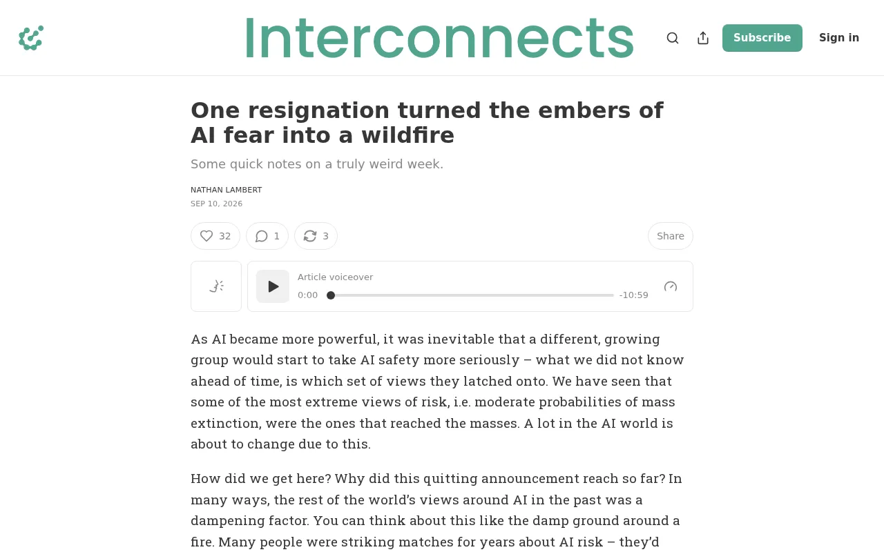 How One Resignation Letter Ignited a Wildfire of AI Fear