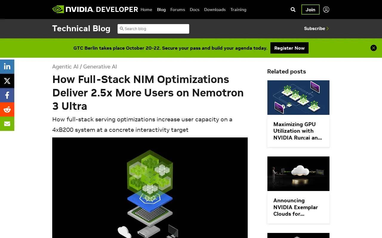 Full-Stack NIM Optimization: Nemotron 3 Ultra Achieves 2.5x Increase in Concurrent Users
