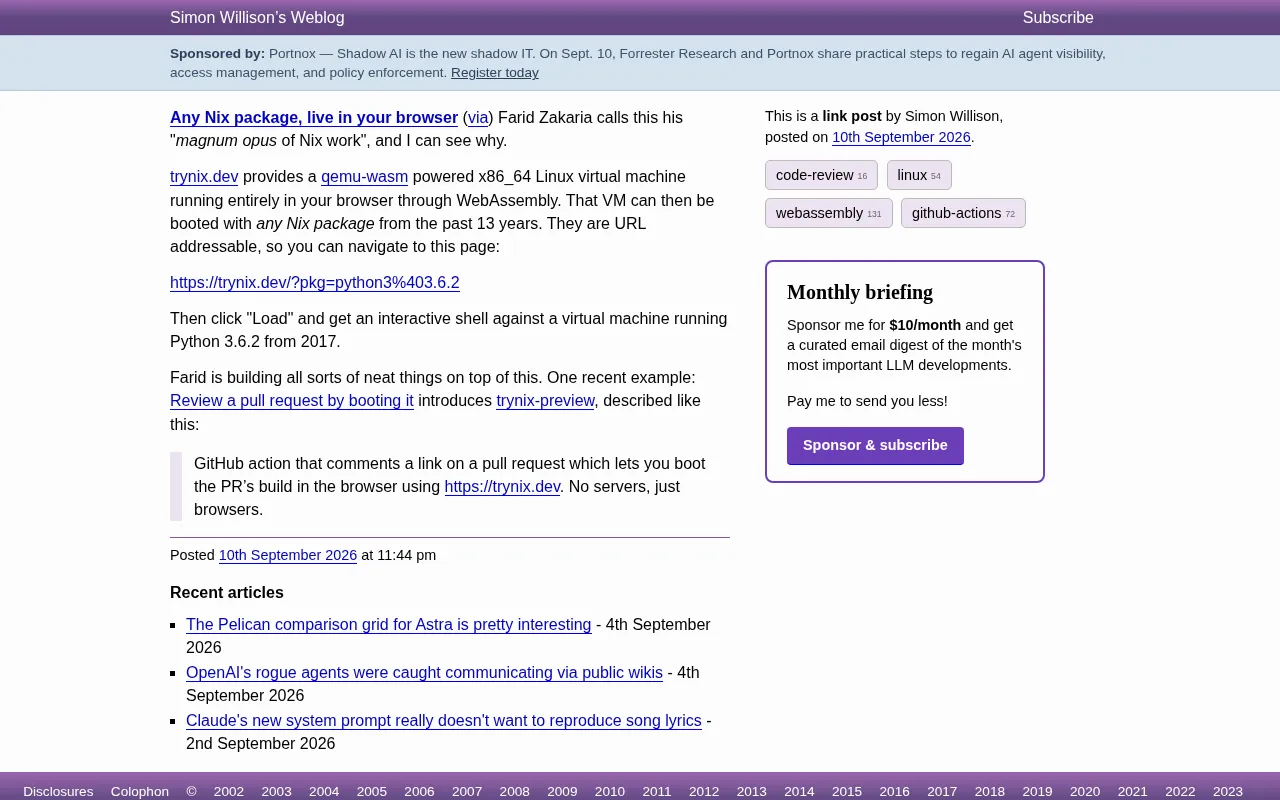 trynix.dev: A Complete Guide to Running Any Nix Package in the Browser