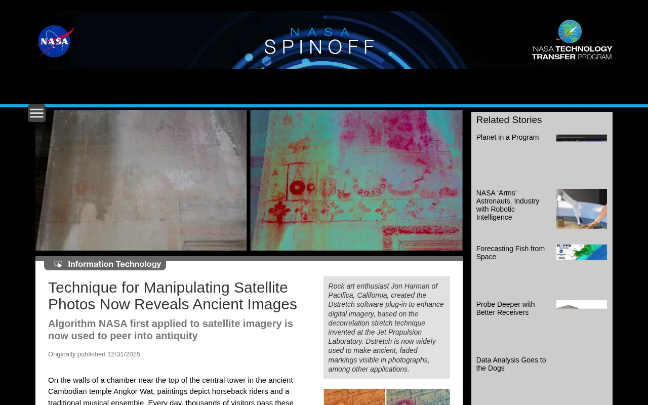 How NASA's Satellite Imaging Technology Brings Ancient Cave Paintings Back to Life