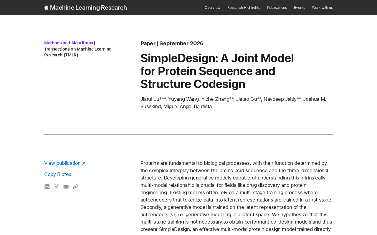 SimpleDesign:蛋白质序列与结构联合设计的新范式