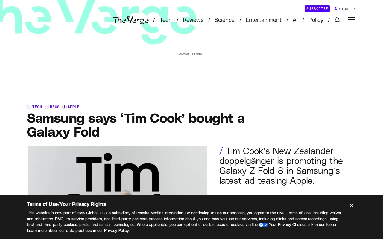 Samsung's Marketing Stunt: Another 'Tim Cook' Just Bought a Galaxy Z Fold