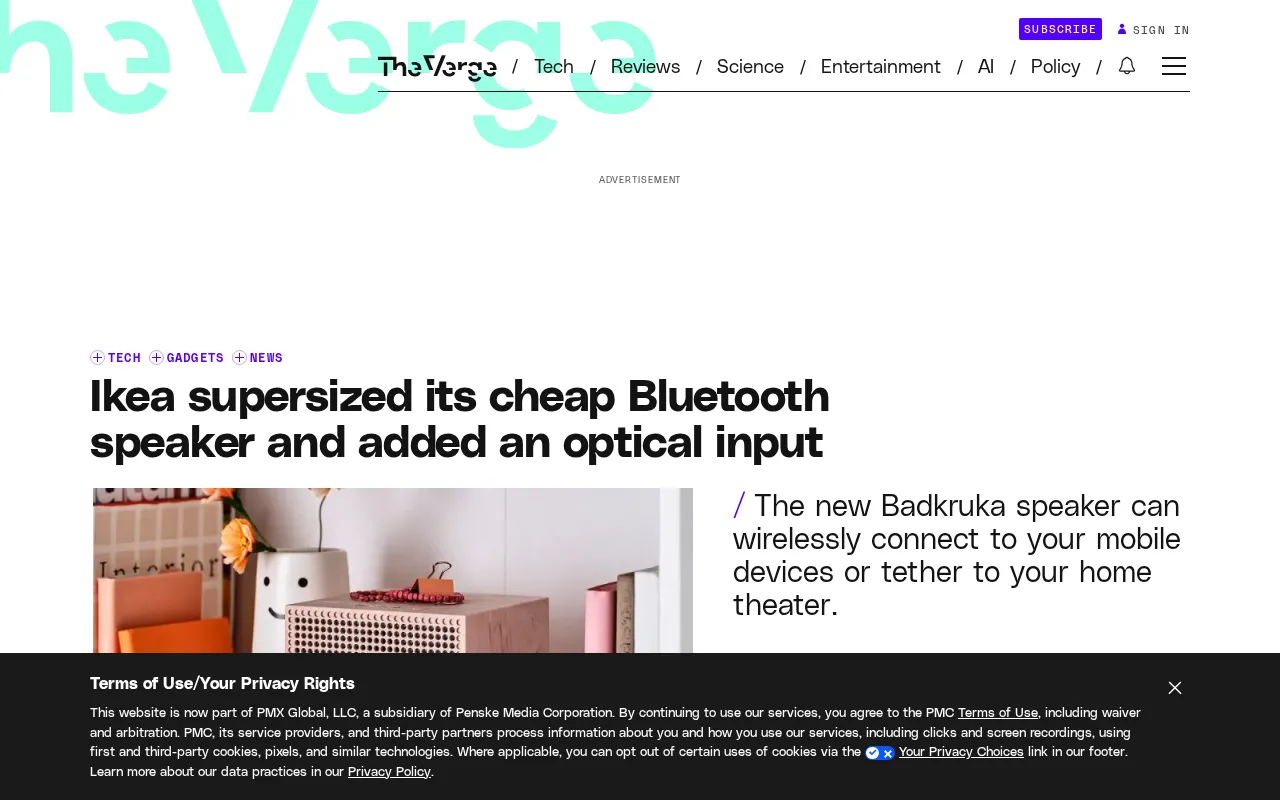 IKEA Launches $59.99 Badkruka Bluetooth Speaker With Optical Input