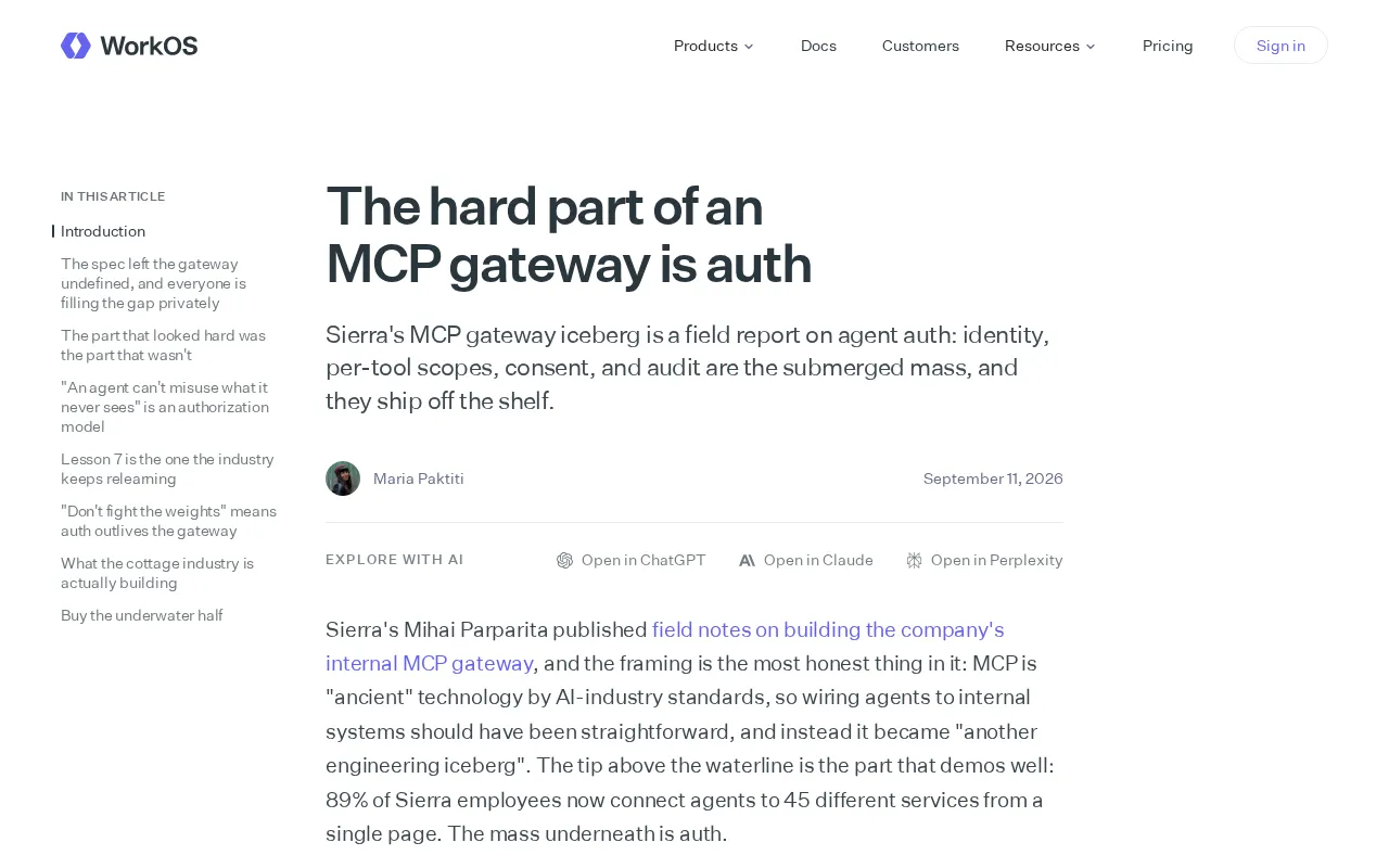 MCP Gateway Authorization Challenges