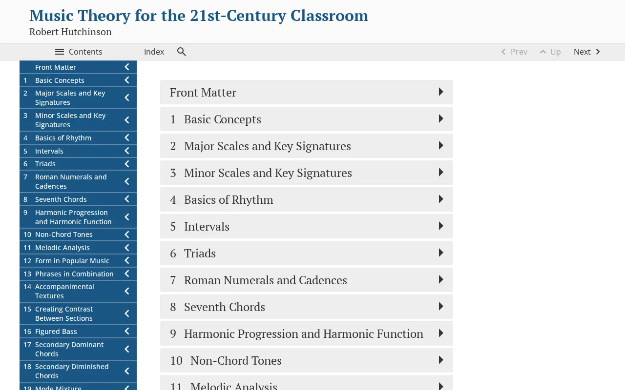 Free Open-Source Music Theory Textbook: A Full Review of Music Theory for the 21st-Century Classroom