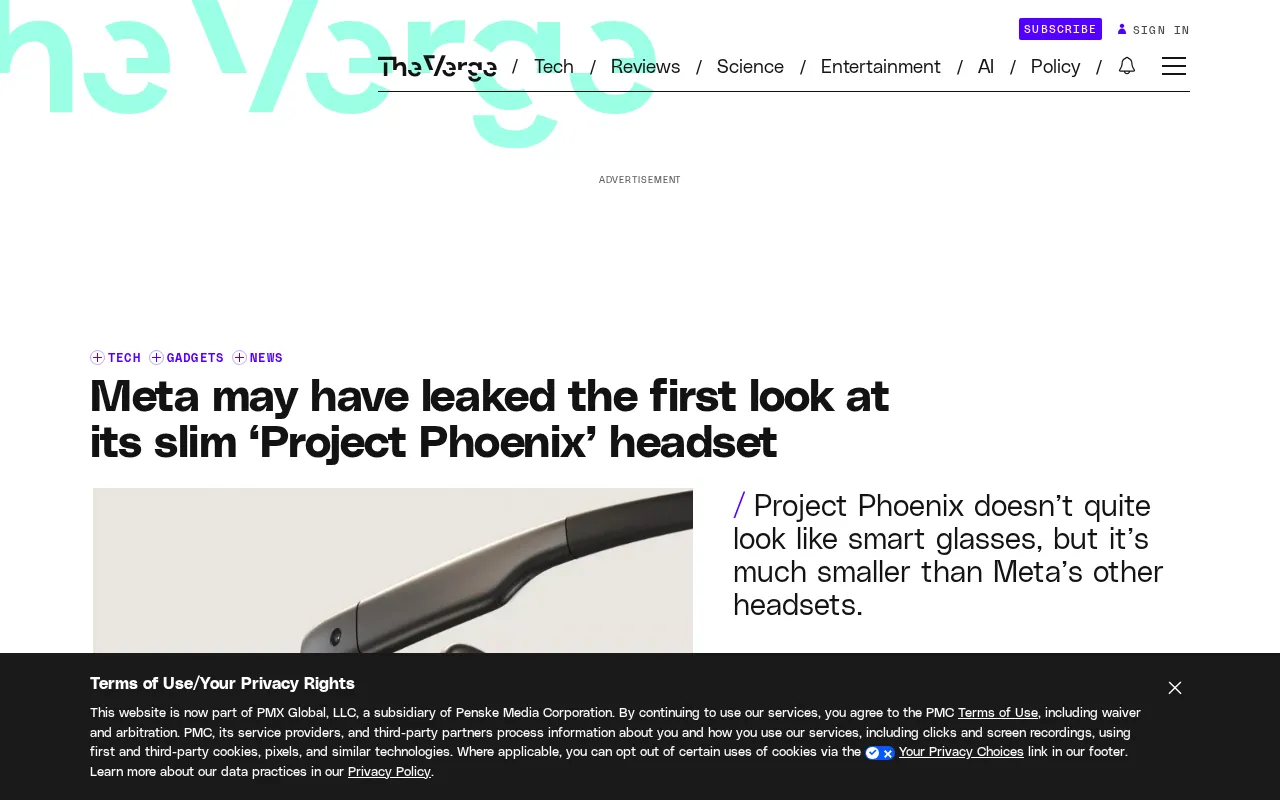 Meta Project Phoenix leaked image