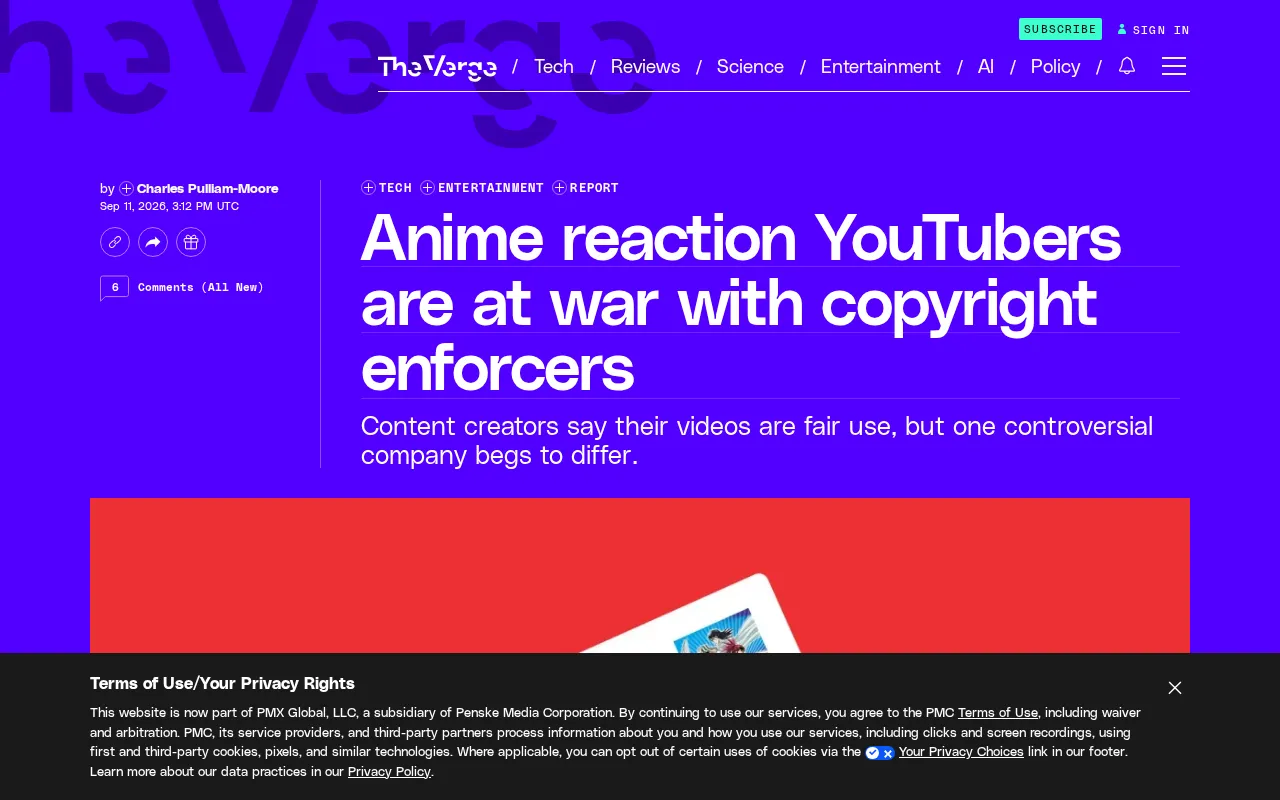 Anime Reaction YouTubers Under Copyright Siege: Where Does Fair Use End?