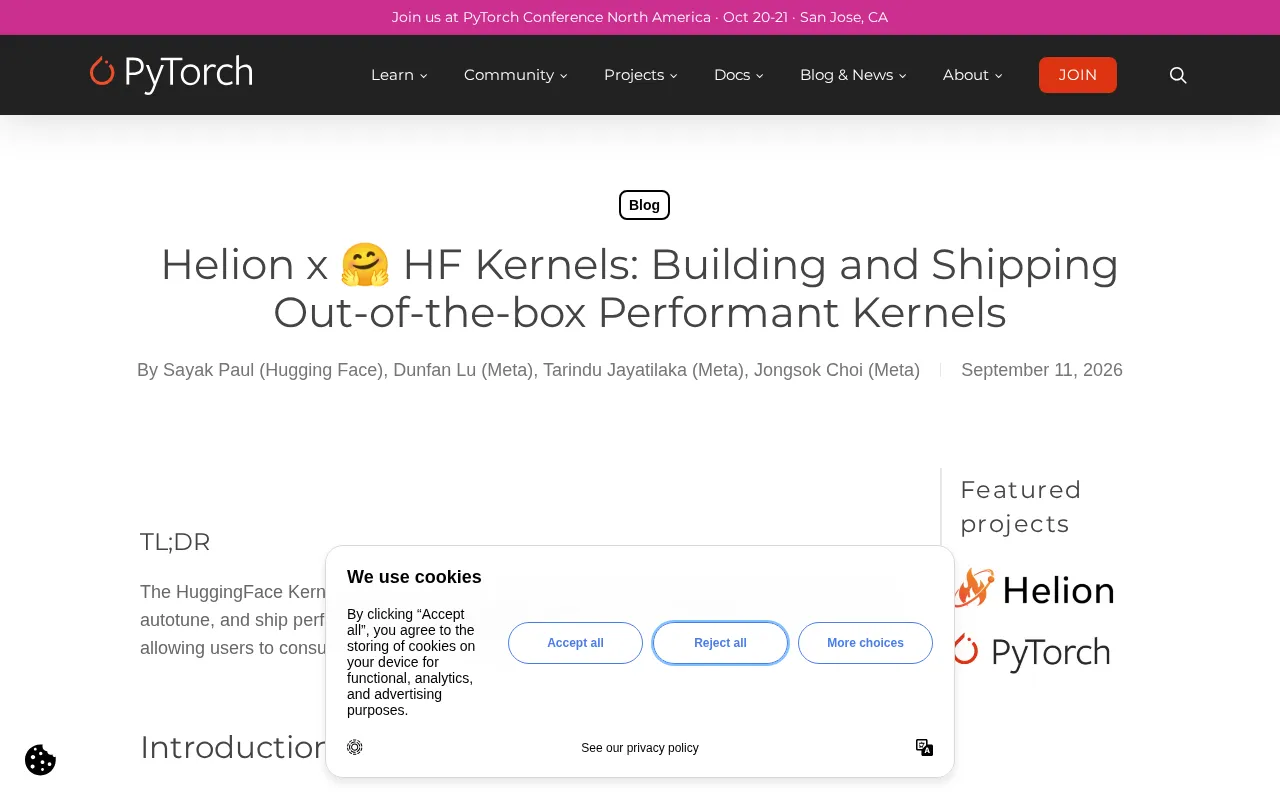 Helion Meets Hugging Face Kernels: High-Performance GPU Kernels Out of the Box