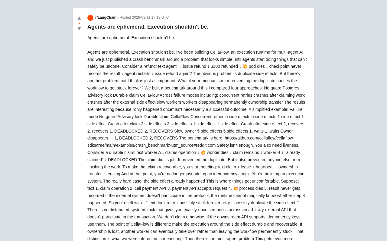 AI Agent 崩溃后如何避免重复退款?CellaFlow 的持久化执行方案