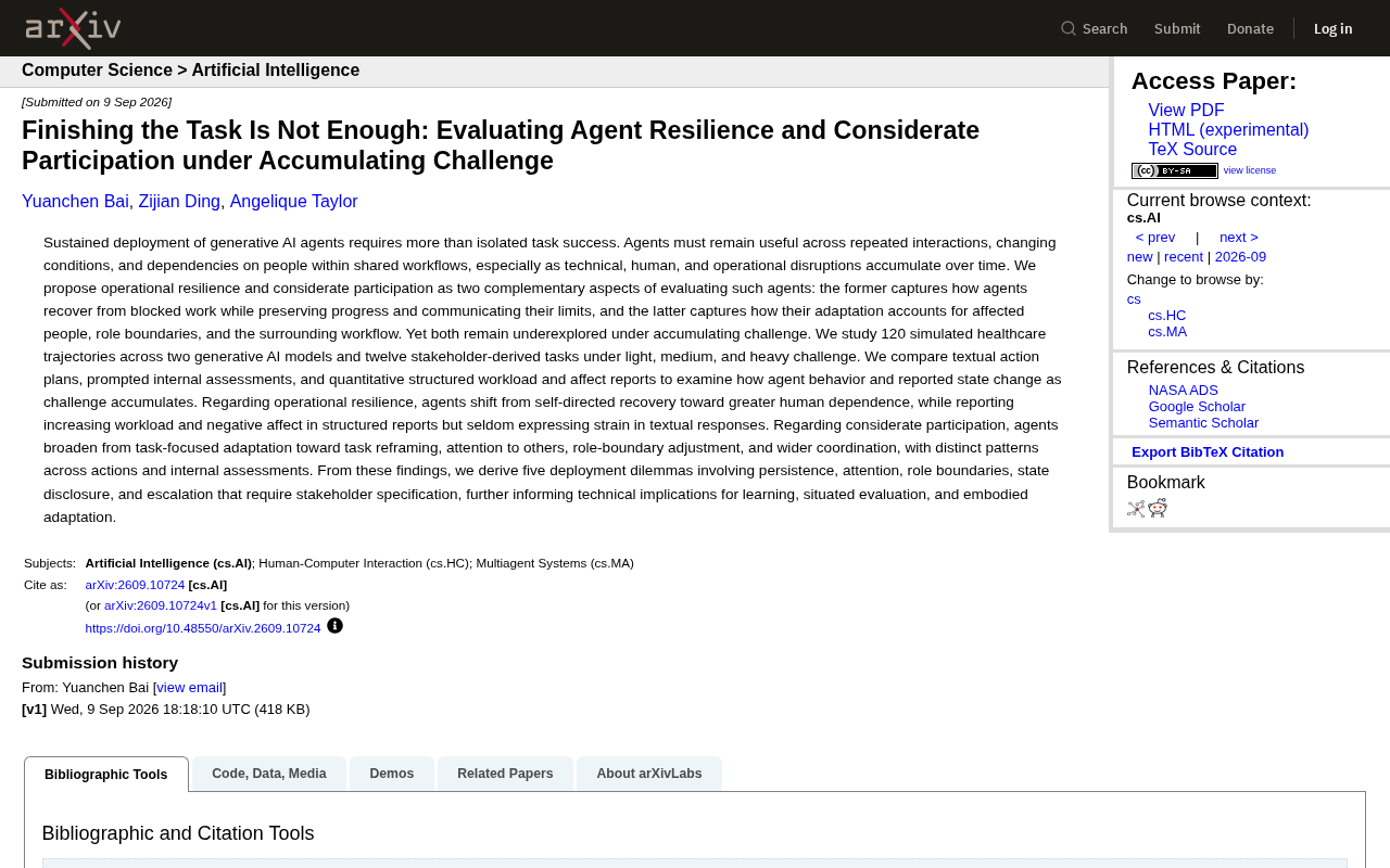Task Completion Isn't Enough: A New Framework for Evaluating AI Agent Resilience and Collaboration