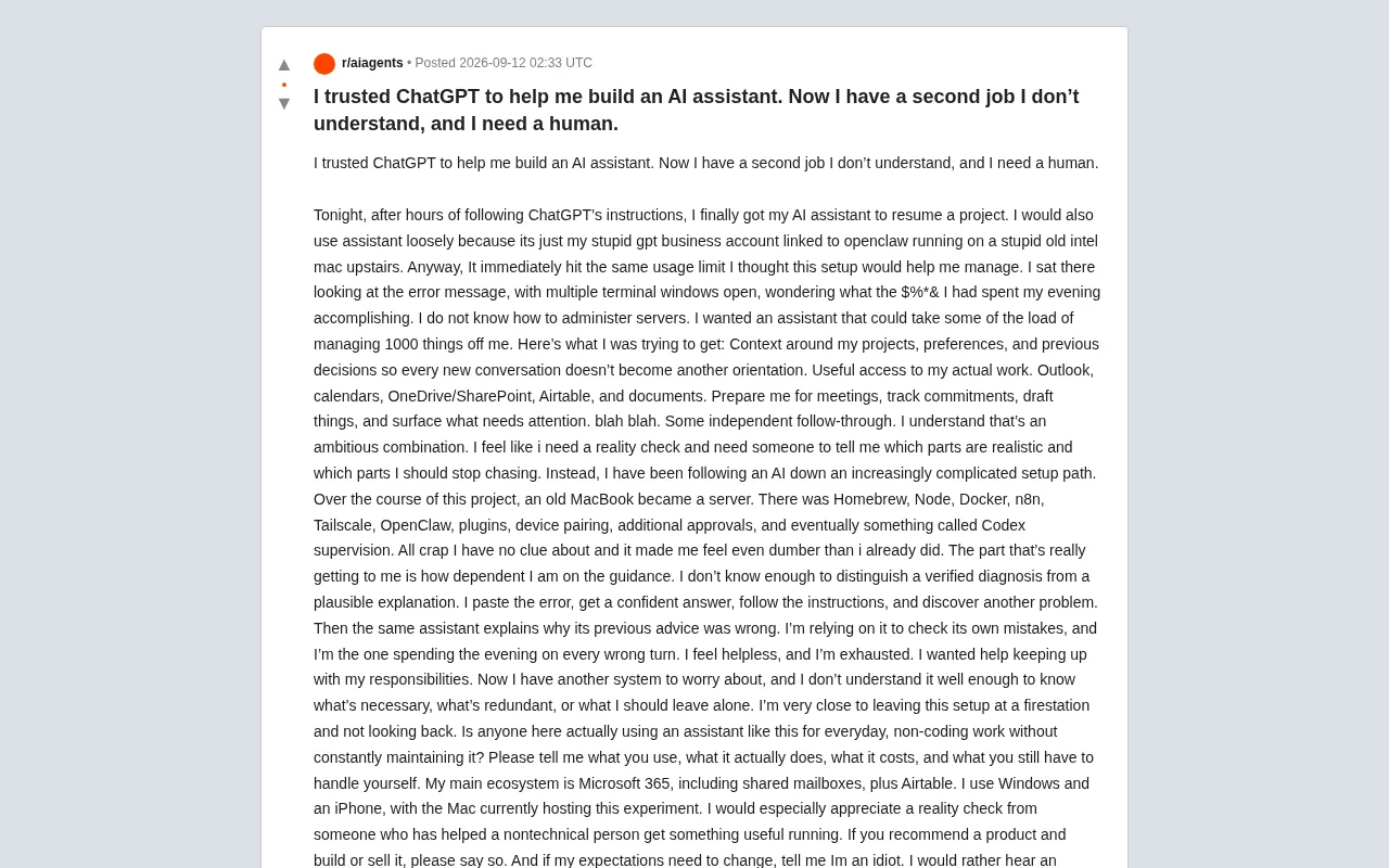 Following ChatGPT to Build an AI Assistant — and Ending Up with a Job I Don't Understand