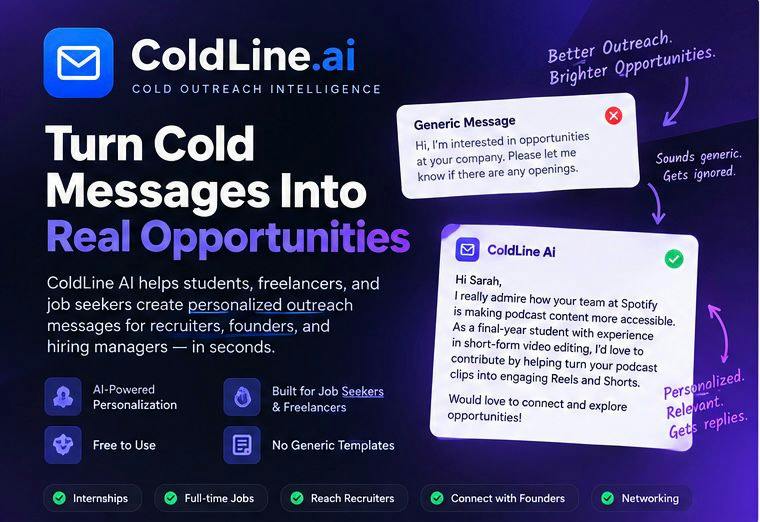 ColdLine.ai:用AI个性化话术把冷客户变成热线索