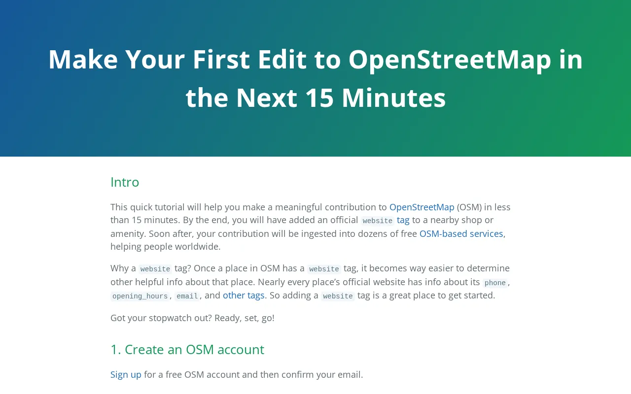Getting Started with OpenStreetMap from Scratch: JOSM Wizard Makes Your First Map Edit Easier