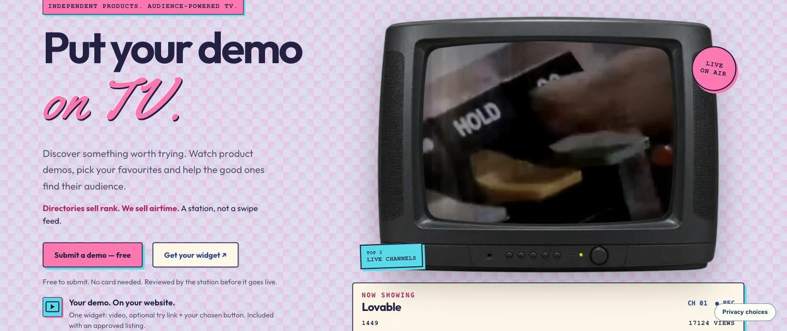 DemoTV 产品演示频道
