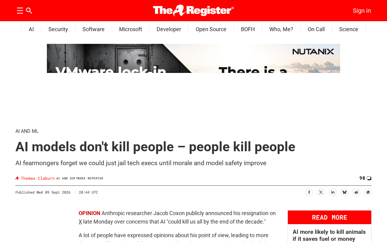AI Doesn't Kill People — People Kill People: Who's Responsible for AI's Actions?